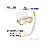 Parumarin Cressi Junior 7-15 Yaş Ondina Maske Şnorkel Seti Sarı sari