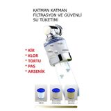 Pas Tortu Klor Kireç Önleyici Musluk Başlığı Pamuk Filtreli Ve Su Tasarruflu Musluk Başlığı Ucu