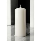 Paşa Cam Pasa Cam Silindir Mum Blok Mum Kütük Mum Beyaz Renk 10 cm Genişlik 30 cm Uzunluk Lavanta Kokulu El Işçiliği- - 10 x 30 Lavanta Kokulu Beyaz