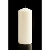 Paşa Cam Pasa Cam Silindir Mum Blok Mum Kütük Mum Krem Renk 10 cm Genişlik 30 cm Uzunluk Gül Kokulu El Işçiliği- - 10 x 30 Gül Kokulu Krem