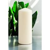 Paşa Cam Pasa Cam Silindir Mum Blok Mum Kütük Mum Krem Renk 10 cm Genişlik 30 cm Uzunluk Kahve Kokulu El Işçiliği- - 10 x 30 Kahve Kokulu Krem