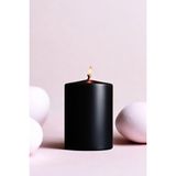 Paşa Cam Pasa Cam Silindir Mum Blok Mum Kütük Mum Siyah Renk 10 cm Genişlik 15 cm Uzunluk Kahve Kokulu El Işçiliği- - 10 x 15 Kahve Kokulu Siyah