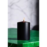 Paşa Cam Pasa Cam Silindir Mum Blok Mum Kütük Mum Siyah Renk 10 cm Genişlik 15 cm Uzunluk Sandal Ağacı Kokulu El Işçiliği- - 10 x 15 Sandal Ağacı Siyah