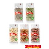 Paşa Kuruyemiş 5li Çiğ Karışık Kuruyemiş Ramazan Paketi 1250 gr, Çiğ Fındık, Çiğ Badem, Çiğ Kaju, Kabak Çekirdeği