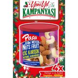 Paşa Kuruyemiş Çiğ Karışık Kuruyemiş Teneke Kutu 150 gr x 4 Adet - 600 gr