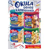 Paşa Kuruyemiş Karışık Süper Dörtlü Teneke Kutu Çerez Paketi - 630 gr