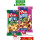 Paşa Kuruyemiş Karışık Süper Mix Kuruyemiş 40 gr x 12 Adet (Toplam 480 gr)