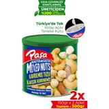 Paşa Kuruyemiş Kavrulmuş Karışık Kuruyemiş Teneke Kutu 150 gr x 2 Adet - 300 gr