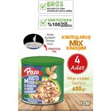 Paşa Kuruyemiş Kavrulmuş Karışık Kuruyemiş Teneke Kutu 150 gr x 4 Adet (1. Kalite) - 600 gr