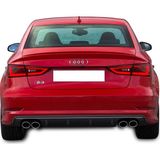 Paşa Tuning Audi A3 8V Sedan 2012 - 2016 S3 Arka Tampon Eki - Difüzör (Plastik)