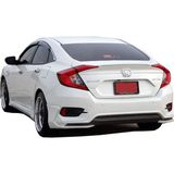 Paşa Tuning Honda Civic FC5 2016 Sonrası Turbo Arka Tampon Eki - Difüzör (Plastik)