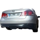 Paşa Tuning Honda Civic FD6 2006 - 2011 Custom Arka Tampon Eki - Difüzör (Plastik)