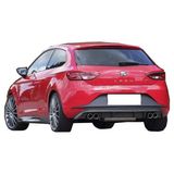 Paşa Tuning Seat Leon MK3 2013 - 2016 FR Arka Tampon Eki - Difüzör (Plastik)