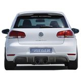 Paşa Tuning Volkswagen Golf 6 2009 - 2012 Rieger Arka Tampon Eki - Difüzör (Plastik)