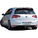Paşa Tuning Volkswagen Golf 7 2012 - 2016 R400 Arka Tampon Eki - Difüzör (Plastik)