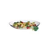 Paşabahçe 10336 İnvitation 33cm Oval Cam Kayık Servis Meyve Tabağı