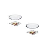 Paşabahçe 10345 Sunum ve Servis Tabağı, 2 Adet, Büyük Boy, Beyaz, Cam