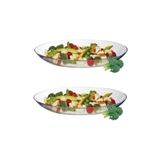 Paşabahçe 10358 Invitation 2 Li Oval Servis Kayık Tabak 25 Cm. Fma05206