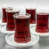 Paşabahçe 12 Kişilik Elysia Bardak Riva Tabak Çay Takımı - 24 Parça Set