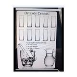 Paşabahçe 15 parça keyf set 1 ad buz kovası 1 ad buz maşa 1 ad mini sürahi 12 ad bardak