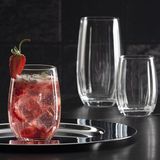 Paşabahçe 18 Parçalı Linka Bardak Seti 3 Boy 96820 Şeffaf Cam Desenli 500 ml Meşrubat Bardağı
