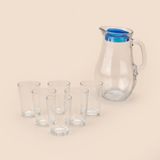 Paşabahçe 1850 ml Şeffaf Mavi Bistro Su Seti