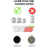 Paşabahçe 20 Li 63 mm Siyah Cam Kavanoz Kapağı (20 Adet)
