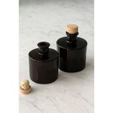 Paşabahçe 250 ml Vintage Yeşil Dekoratif Kristal 2 Li Set ,oda Kokusu ,vazo , Çok Amaçlı Şişe - Siyah - 2 Adet