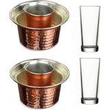 Paşabahçe 2li Uzun Bardak ve Ehlikeyf 2li Rakı Bardak ve Ehlikeyf - Renkli