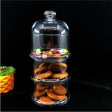 Paşabahçe 3 Katlı Patisseria Kapaklı Pasta Kurabiye Fanusu 96986 - 690 ml - Şeffaf