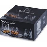 Paşabahçe 300 cc Leafy Desenli Su Bardağı 6'lı Set Şeffaf Cam ile Özel Tasarım 420194