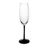 Paşabahçe 31752 El İmalatı Kristal Siyah Ayaklı Şampanya Kadehi