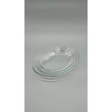 Paşabahçe 3'lü Servis Tabak Takımı Şeffaf Cam Malzeme Oval Şekil 290 mm 220 mm 250 mm