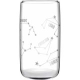 Paşabahçe 420039 Cam 4lü Zodiac Cubic Centimeters 540CC Desenli Su Meşrubat Bardağı Takımı - 4 Adet - Şeffaf - 540 ml