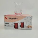 Paşabahçe 420181 Echo Kesme Çay Bardak 6'lı - Şeffaf