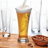 Paşabahçe 42199 320 cc Şeffaf Cam Pub Bira Bardağı 6'lı Desensiz Kulpsuz Set