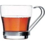 Paşabahçe 42665 Kupa Metal Kulp 210 cc 6 Lı - Şeffaf