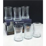 Paşabahçe 42901 12 Parça Elysia Çay Bardağı Takımı Şeffaf Cam Desenli Şık Sunum için - 12 Adet - 170 ml