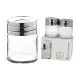 Paşabahçe 43880 Basic Tuzluk 2'li Şeffaf Cam Mutfak Dekoruna Uygun Modern Tasarım - 200 ml