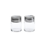 Paşabahçe 43880 Tuzluk Biberlik Metal Kapaklı 2'li Set, 68mm Yükseklik, 115cc Hacim