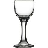 Paşabahçe 44134 Bistro Likör Bardağı 60 cc Cam Malzeme ile 12 Parçalı Şeffaf Desensiz