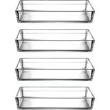 Paşabahçe 4'lü Borcam Premium Dikdörtgen Fırın Kabı - Tepsi - 4350CC. FMA05050 - Diğer - 26 x 26 x 7 cm