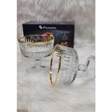 Paşabahçe 51749-4lü-Yaldızlı Elysia Gold Dondurmalık Ayaklı Kase - 2 Adet
