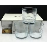 Paşabahçe 520254 3'lü Rain 300CC/10OZ Viski Bardağı - Şeffaf