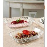 Paşabahçe 53392 Mezze 2'li Kahvaltılık, Çerezlik Tabak 17x 11 Cm