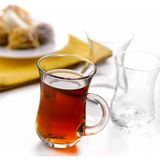 Paşabahçe 55411 Kulplu 6'lı Çay Bardağı - 145 ml - 6 Adet - Şeffaf - 170 ml