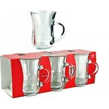 Paşabahçe 55411 Sade Keyif Kulplu Çay Bardağı 140 Cc 6 Lı