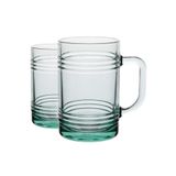 Paşabahçe 55673 Aware Tın Can 400 ML Cam 2li Kulplu Çay Kahve Meşrubat Bardağı Takımı