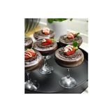 Paşabahçe 6 Lı Cup Cam Sunumluk Ayaklı 145ccdir. 13cm Yüksekliği, Çapı 8.5cmdir.