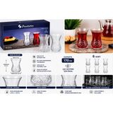 Paşabahçe 6 Parçalı Çay Bardağı Cam Desensiz 155CC Kulpsuz Şeffaf Timeless